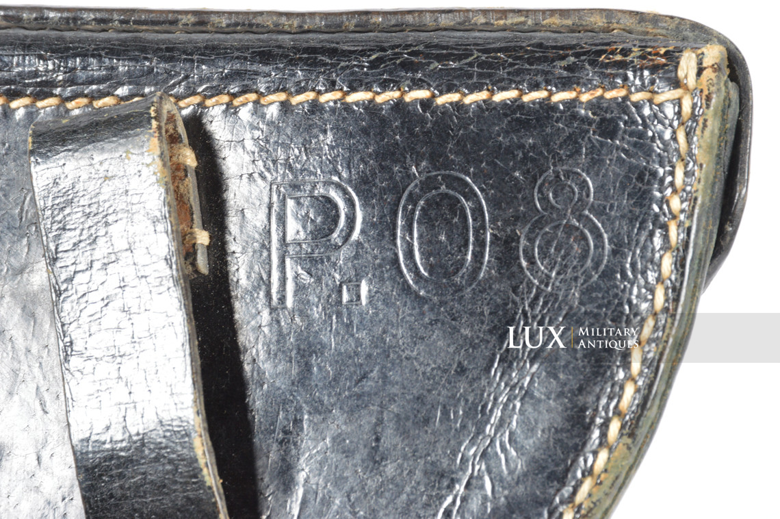 German P.08 pistol holster in pig skin leather, « DLU 1942 » - photo 11