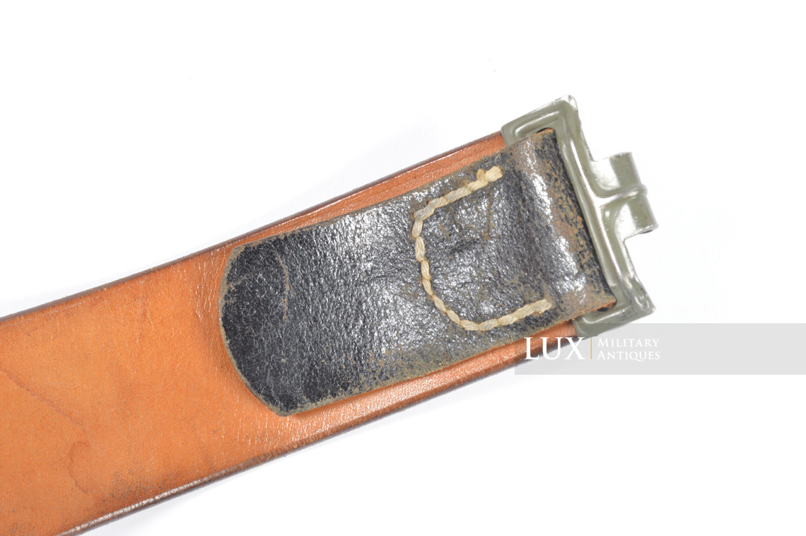 Late-war Heer / Waffen-SS leather belt, « FRANZ BREHME 1943 » - photo 9