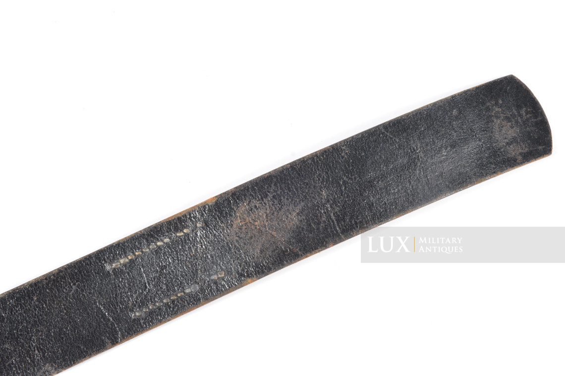 Late-war Heer / Waffen-SS leather belt, « FRANZ BREHME 1943 » - photo 11
