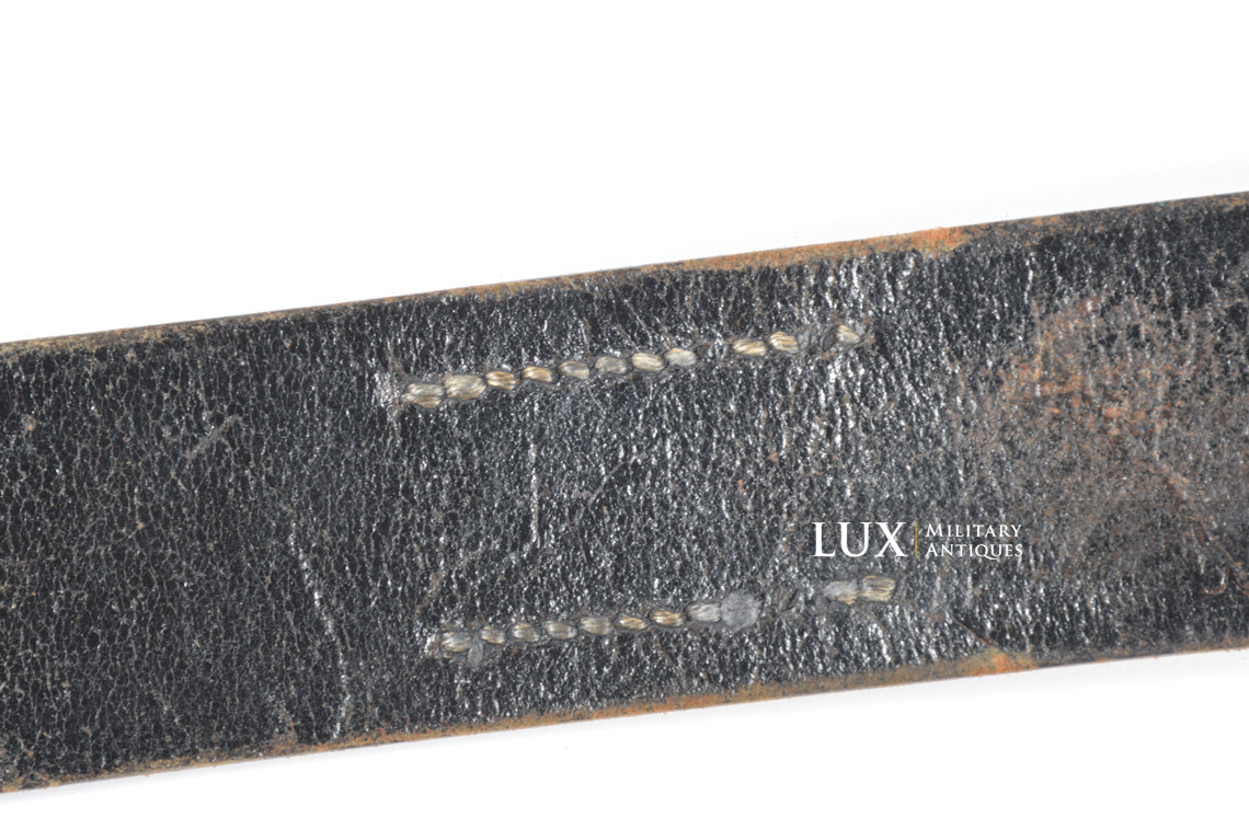 Late-war Heer / Waffen-SS leather belt, « FRANZ BREHME 1943 » - photo 12