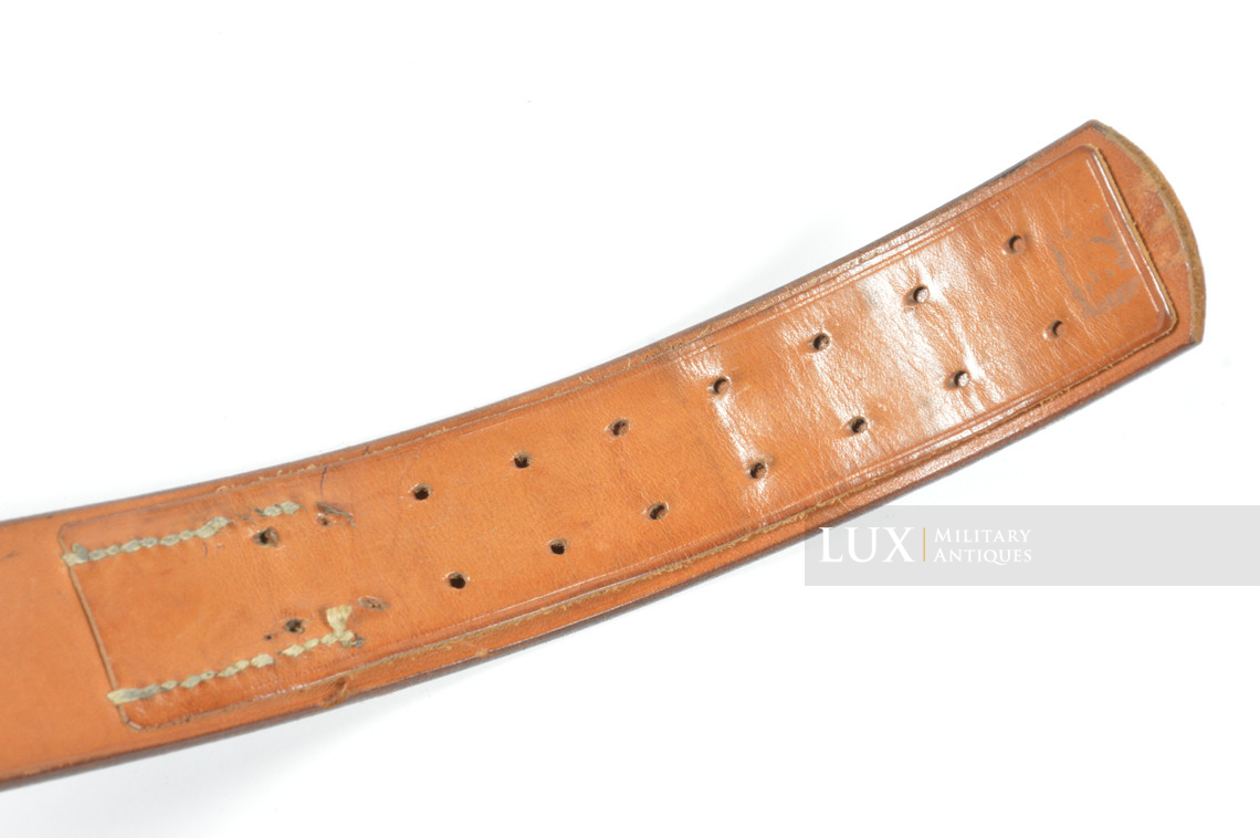 Late-war Heer / Waffen-SS leather belt, « FRANZ BREHME 1943 » - photo 13