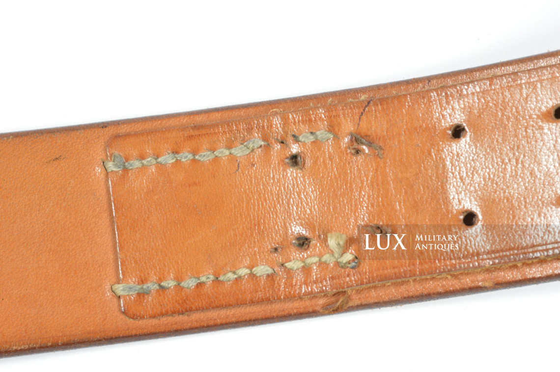 Late-war Heer / Waffen-SS leather belt, « FRANZ BREHME 1943 » - photo 14