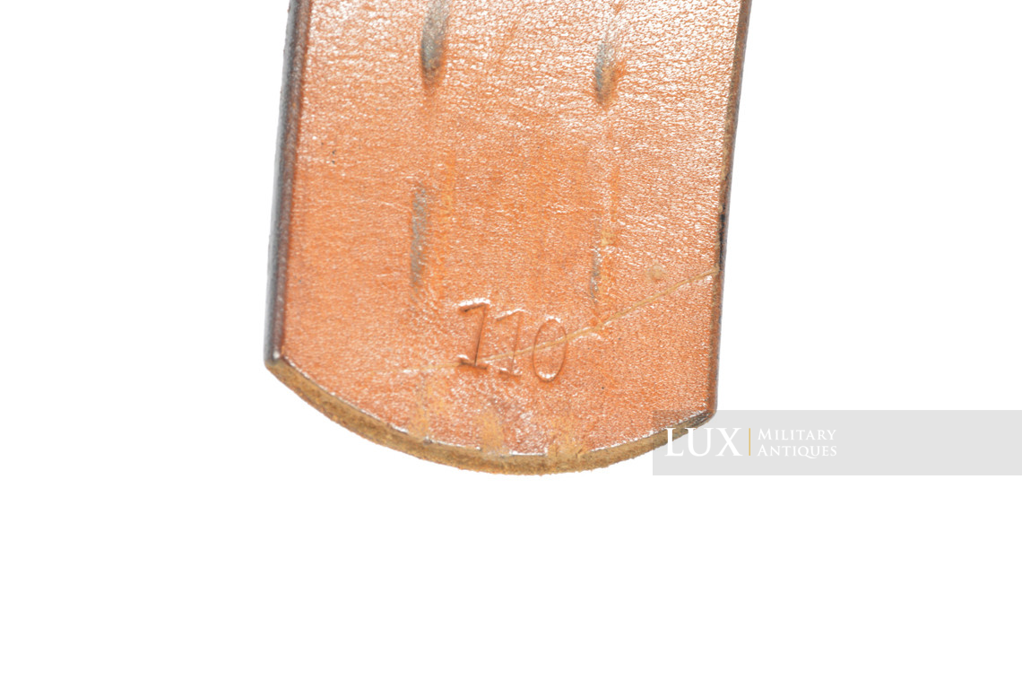 Late-war Heer / Waffen-SS leather belt, « FRANZ BREHME 1943 » - photo 15