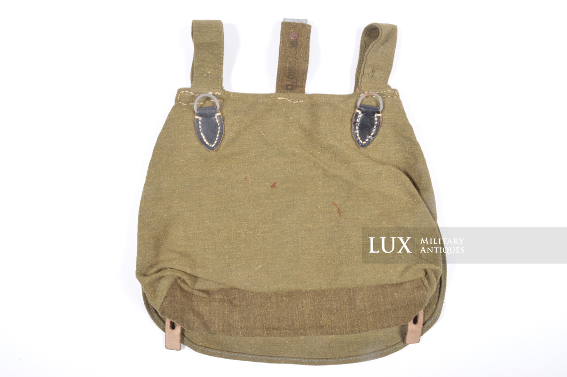 Sac à pain allemand Heer / Waffen-SS avec sa sangle d’origine, « RBNr » - photo 14