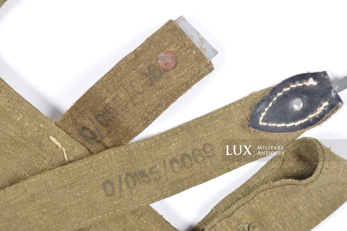 Sac à pain allemand Heer / Waffen-SS avec sa sangle d’origine, « RBNr » - photo 16