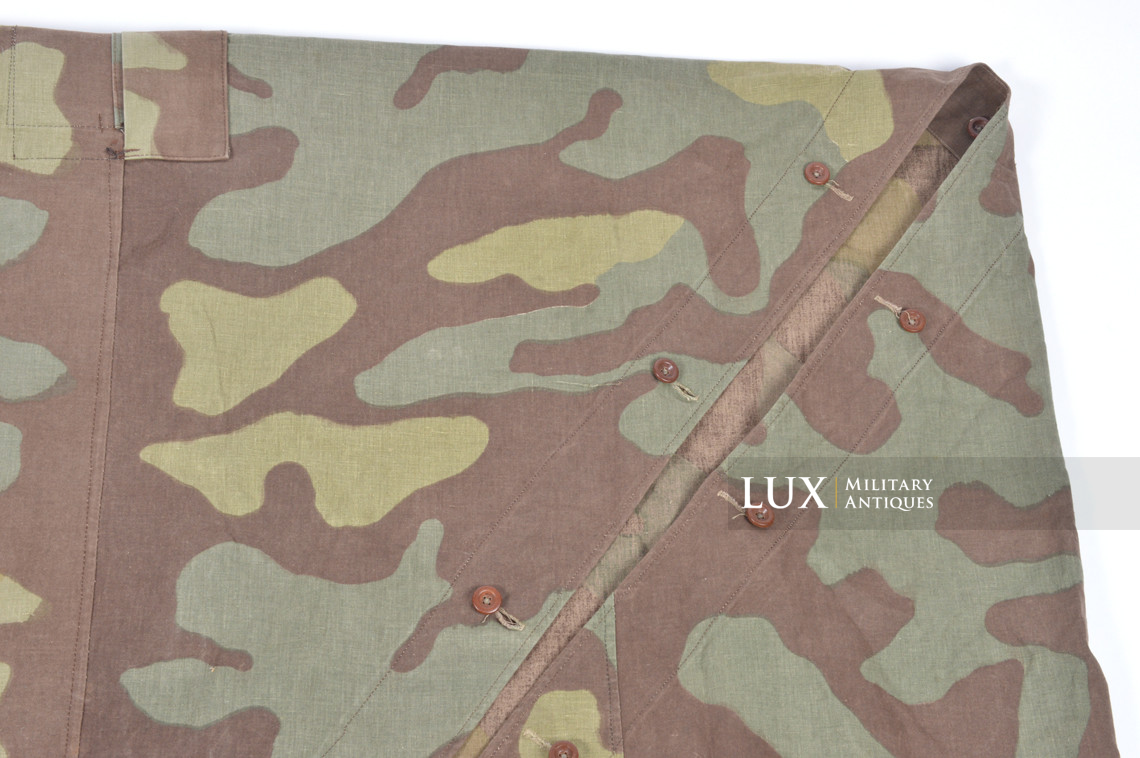 Rare toile de tente allemande Heer / Luftwaffe fin de guerre en camouflage italien - photo 10