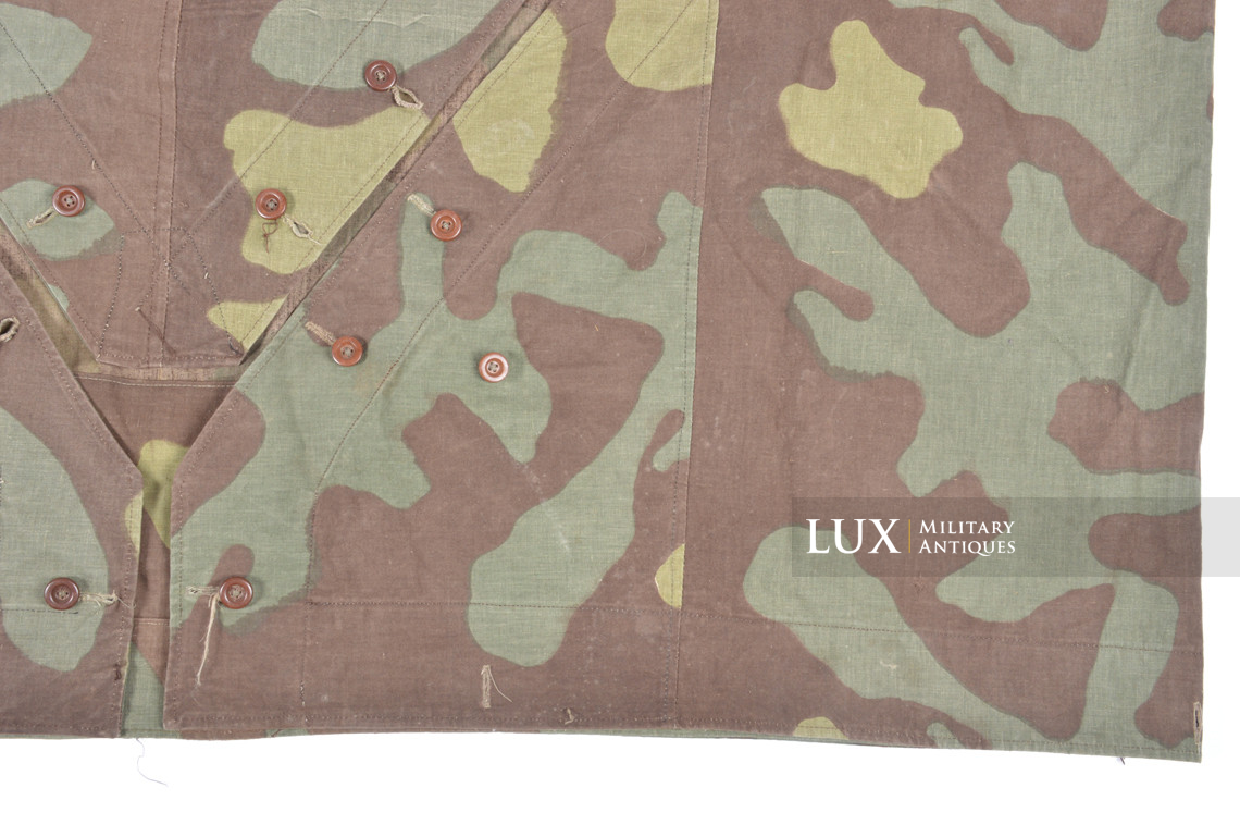 Rare toile de tente allemande Heer / Luftwaffe fin de guerre en camouflage italien - photo 11