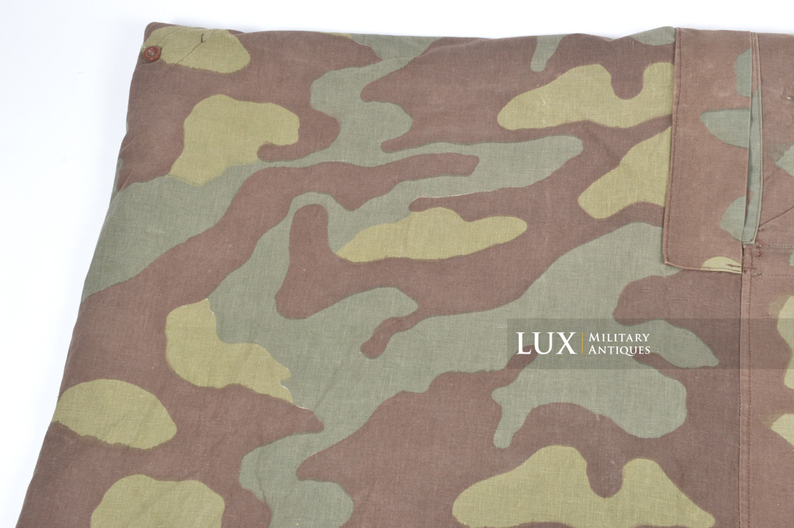 Rare toile de tente allemande Heer / Luftwaffe fin de guerre en camouflage italien - photo 14