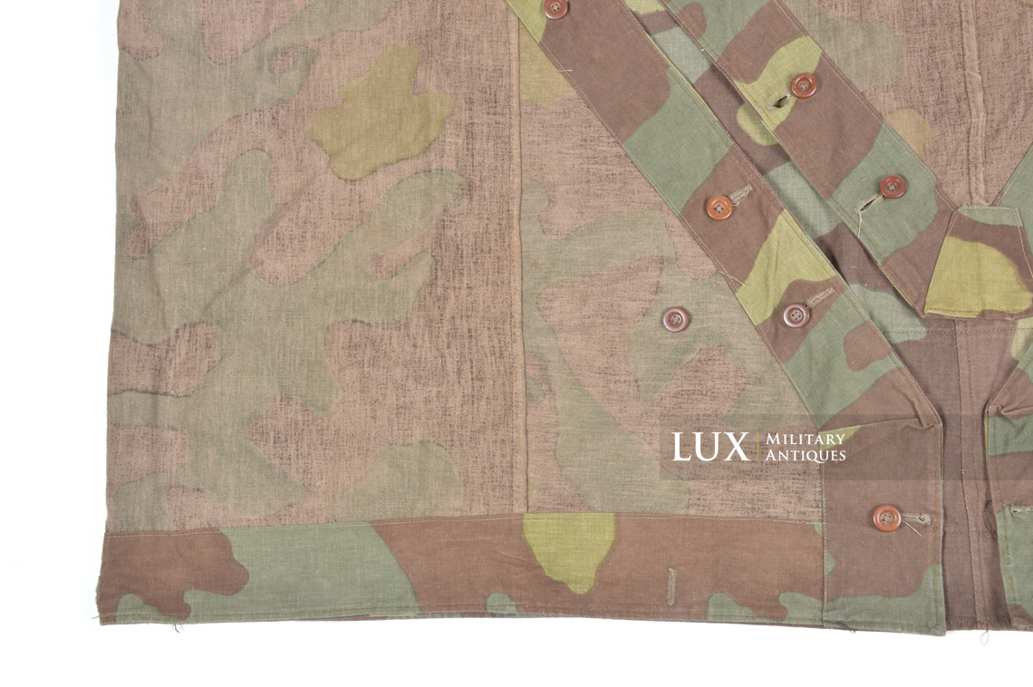 Rare toile de tente allemande Heer / Luftwaffe fin de guerre en camouflage italien - photo 18