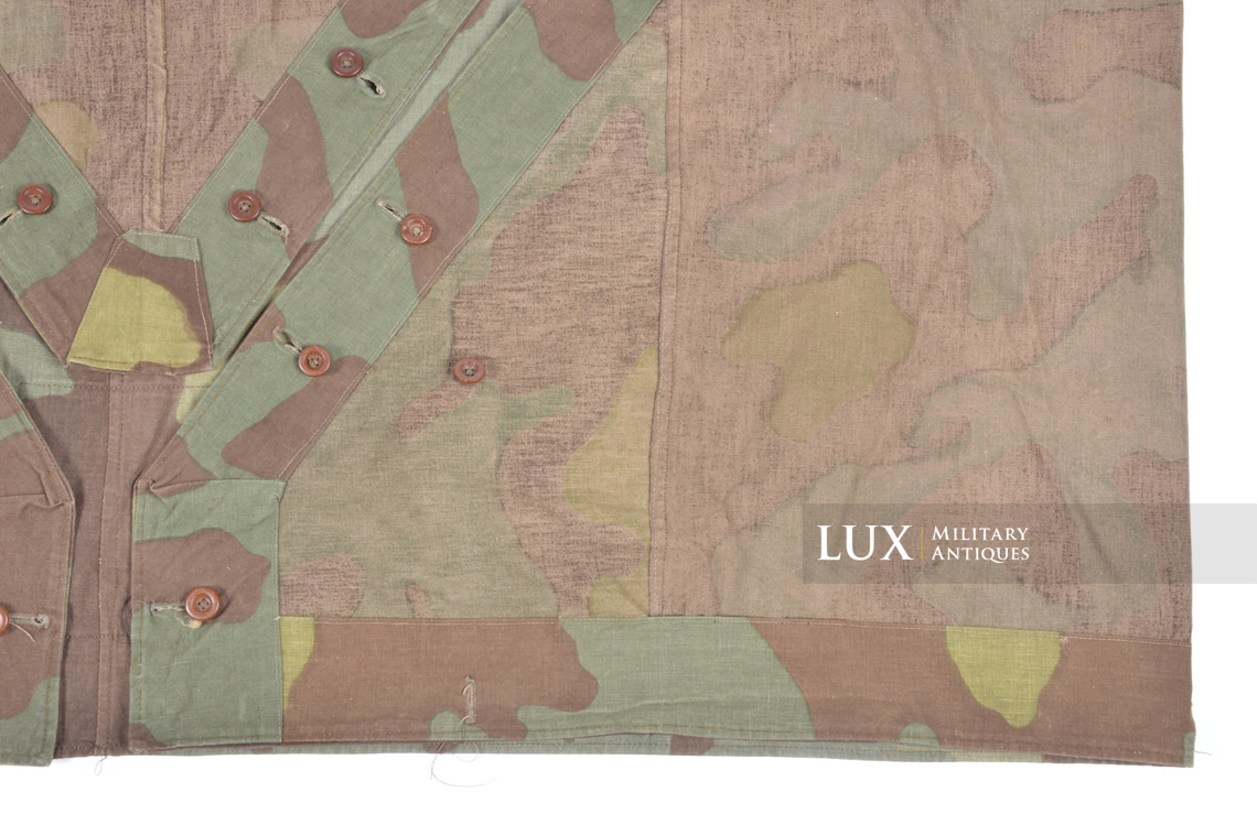 Rare toile de tente allemande Heer / Luftwaffe fin de guerre en camouflage italien - photo 21