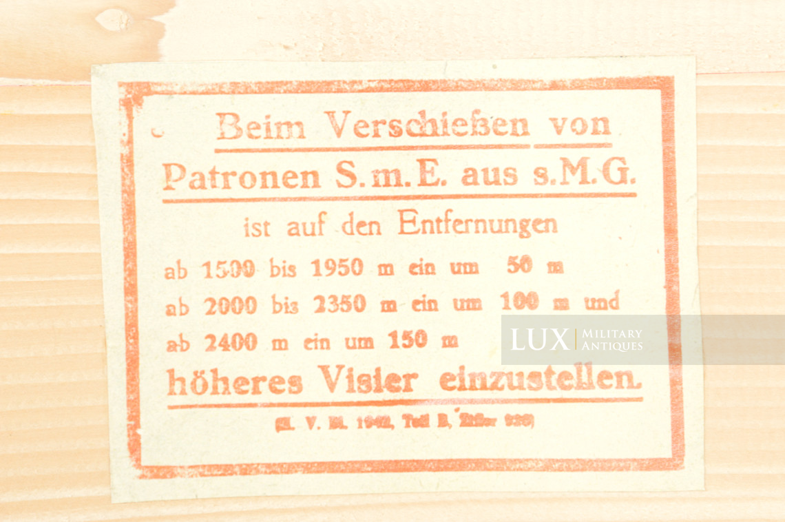 Caisse allemande fin de guerre de 900 cartouches 7,92mm, « Patronenkasten 900 » - photo 16