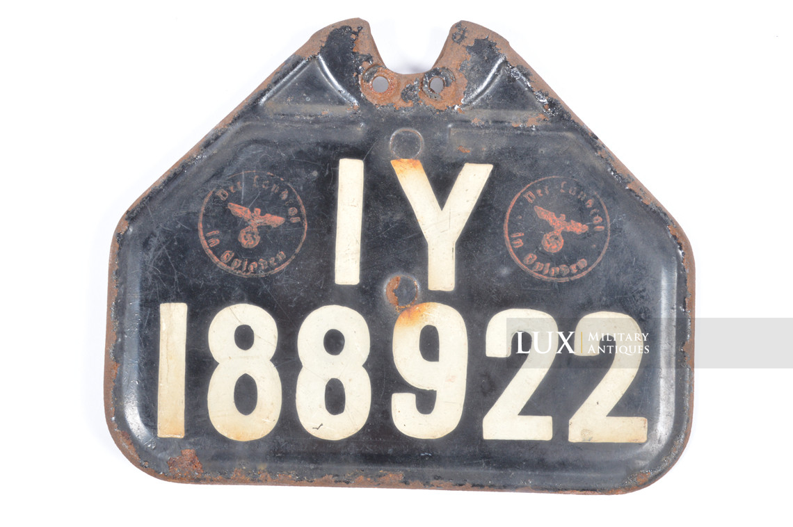 Set de plaques d’immatriculation précoce d’une moto allemande - photo 14