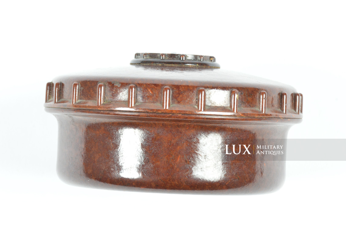 German brown bakelite butterdish - photo 11