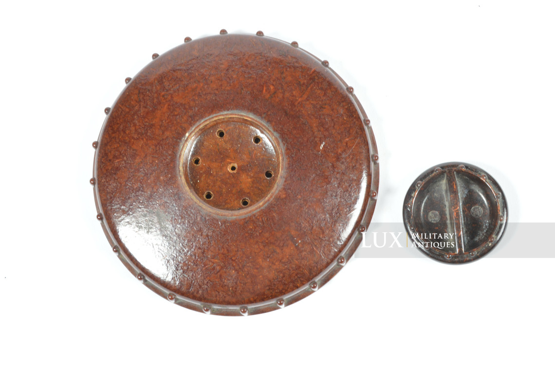 German brown bakelite butterdish - photo 14