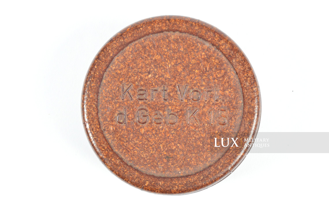 German gun cannon bakelite shell charge container, « 7.5cm Le.I.G.18 » - photo 7