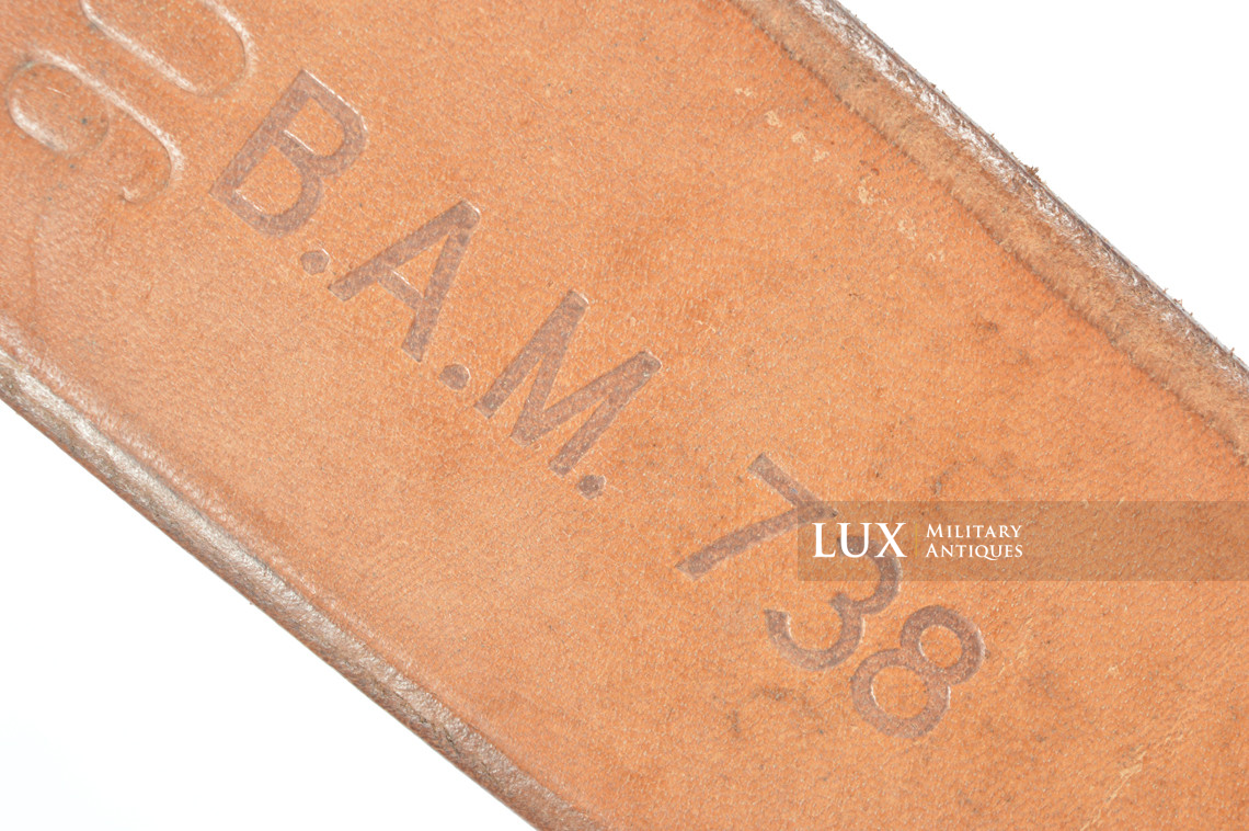 Cuir de ceinturon allemand précoce en cuir brun, « 1938 » - photo 15