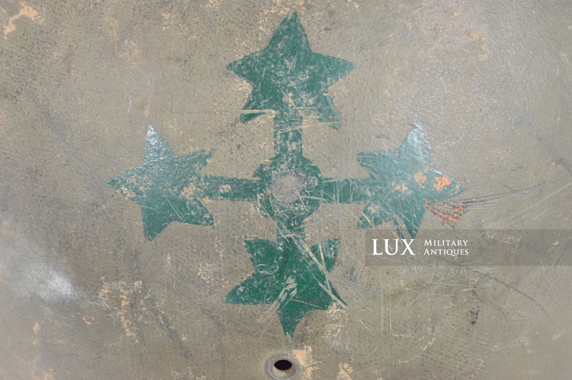 USM1 4th Infantry Division officier helmet liner, « YVI » - photo 17