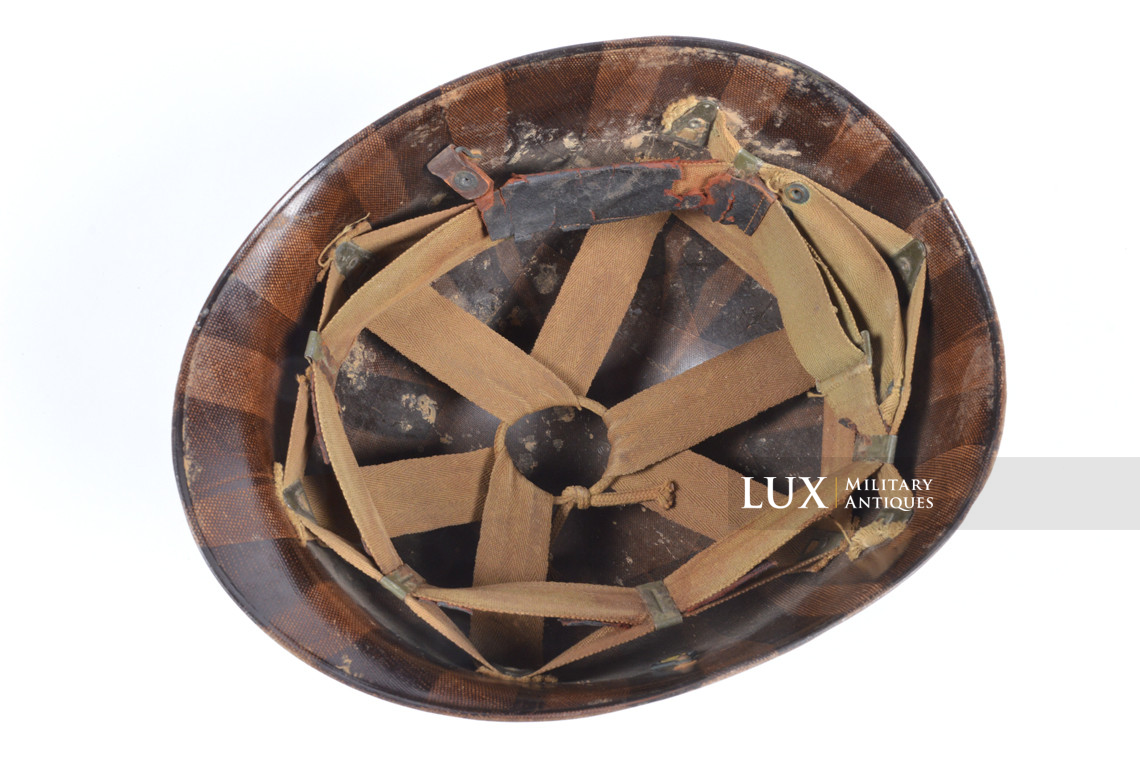 USM1 4th Infantry Division officier helmet liner, « YVI » - photo 37