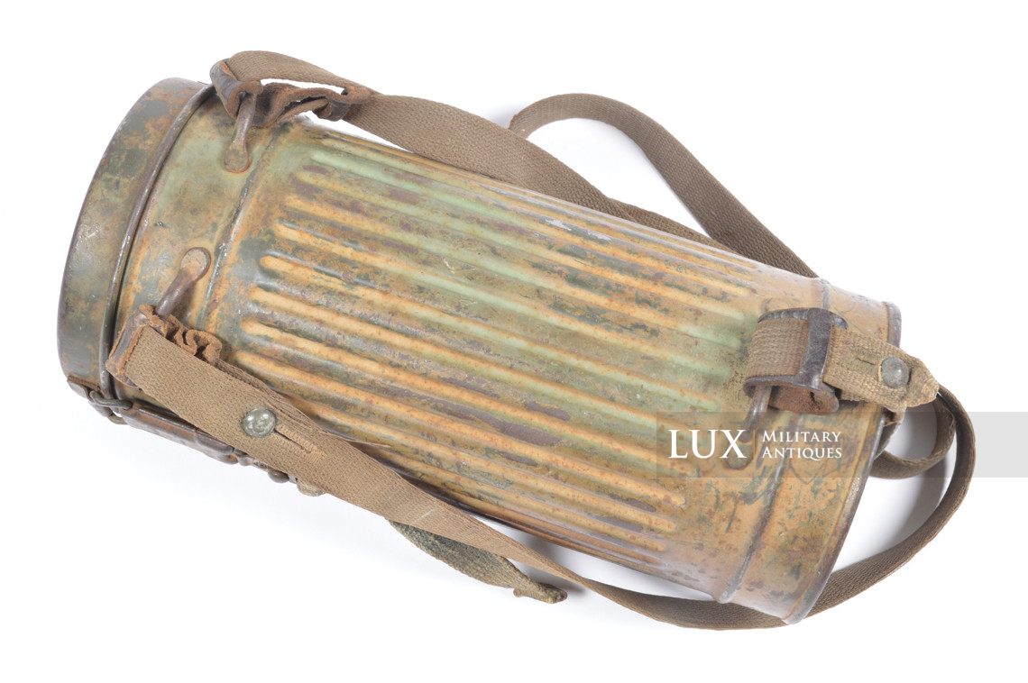 Ensemble boîtier de masque anti-gaz allemand camouflé trois tons - photo 8