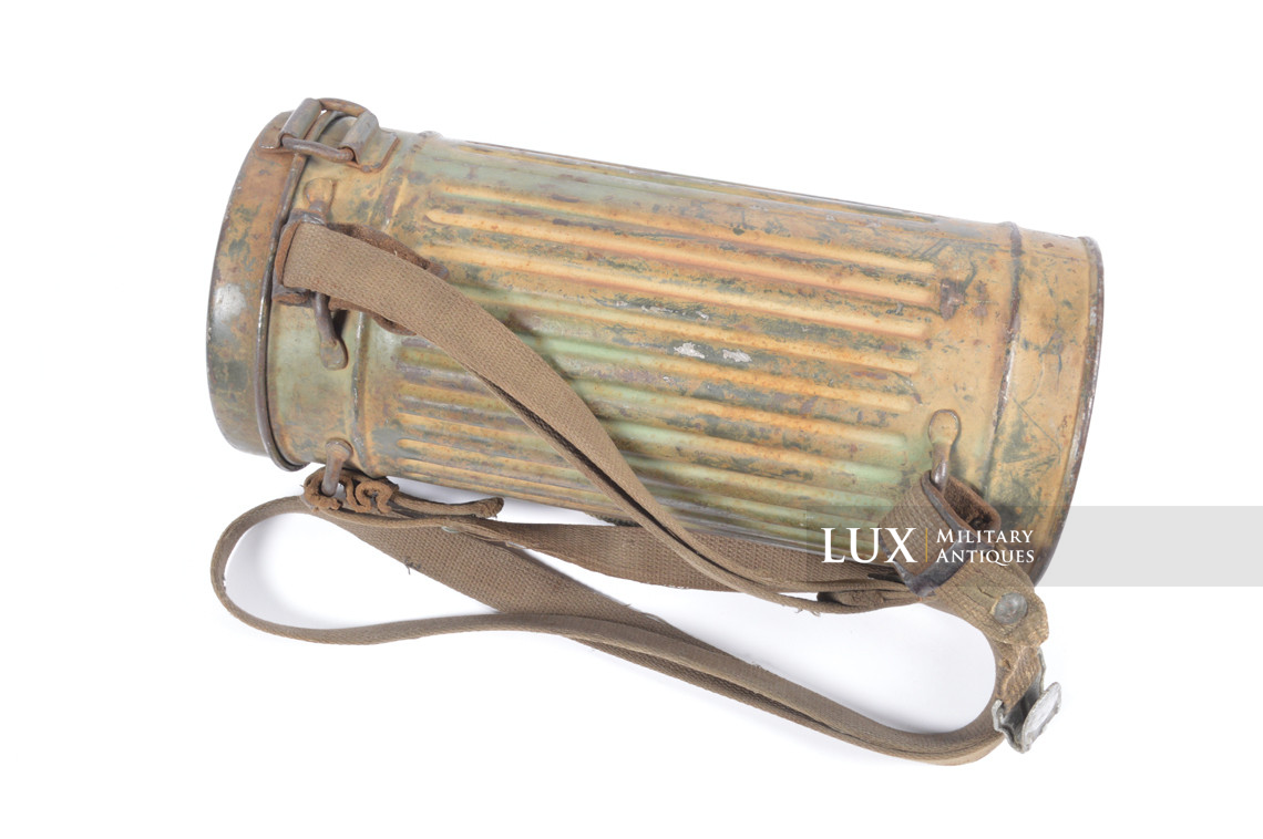 Ensemble boîtier de masque anti-gaz allemand camouflé trois tons - photo 9