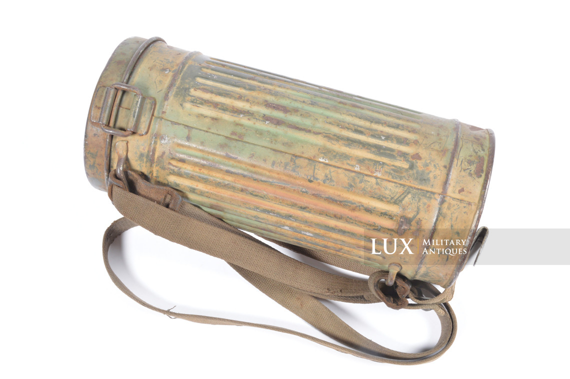 Ensemble boîtier de masque anti-gaz allemand camouflé trois tons - photo 10