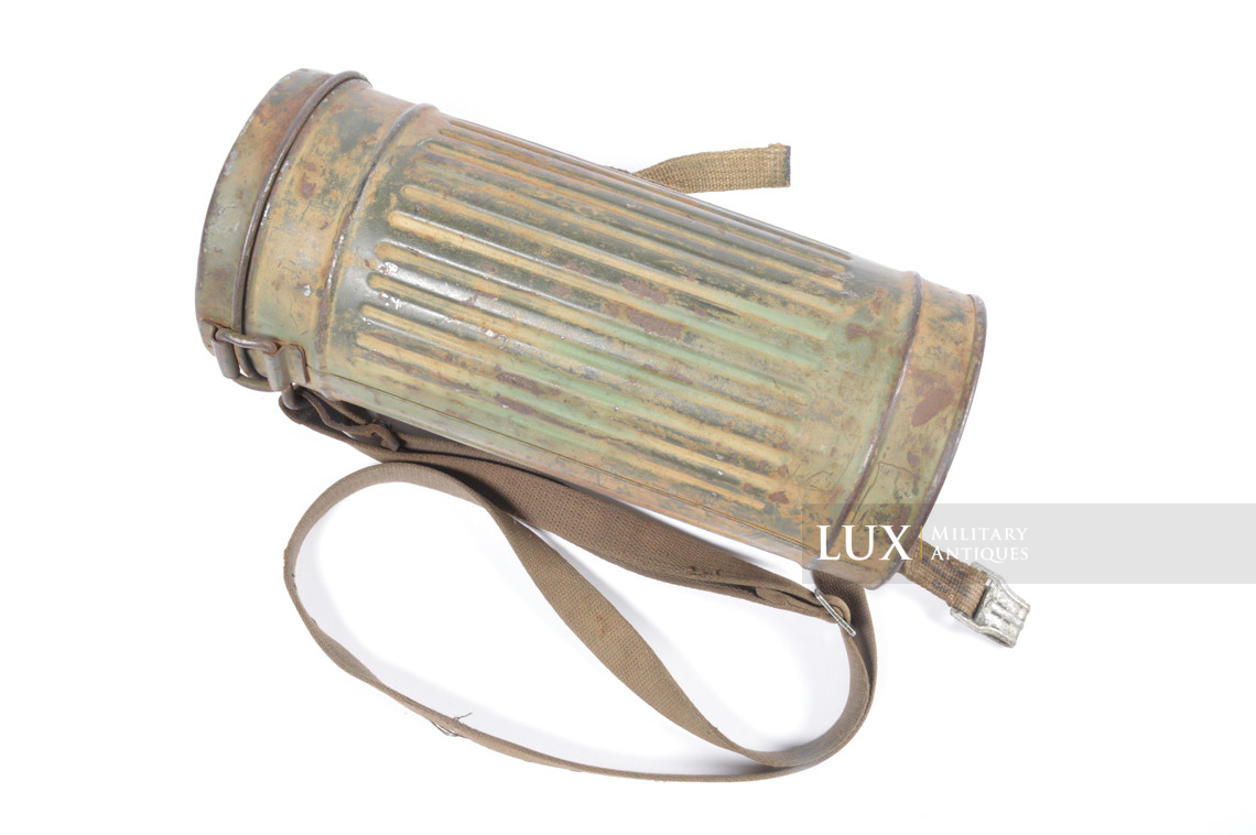 Ensemble boîtier de masque anti-gaz allemand camouflé trois tons - photo 11