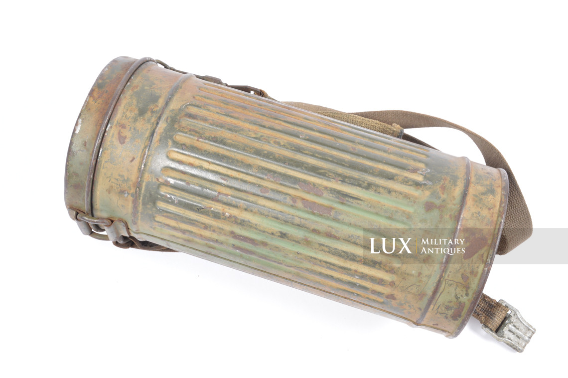 Ensemble boîtier de masque anti-gaz allemand camouflé trois tons - photo 12