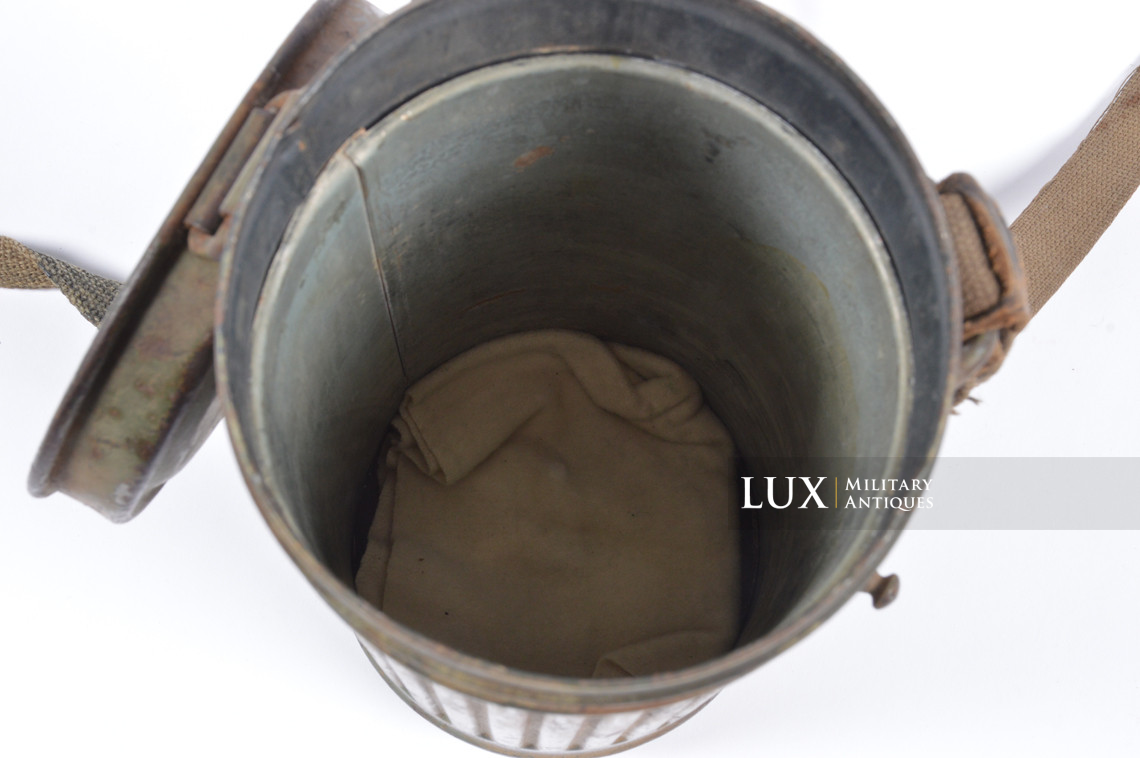 Ensemble boîtier de masque anti-gaz allemand camouflé trois tons - photo 43
