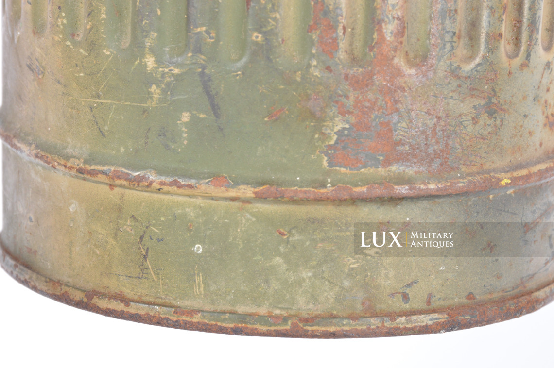 German three-tone camouflage gas mask canister, « Normandy / as-found » - photo 20