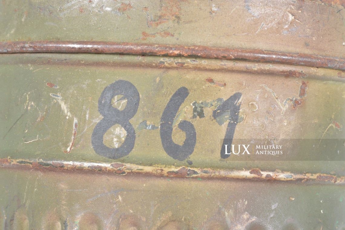 German three-tone camouflage gas mask canister, « Normandy / as-found » - photo 16
