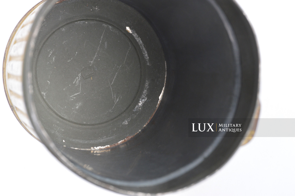 German tan camouflage gas mask canister, « Uffz Reckert » - photo 35