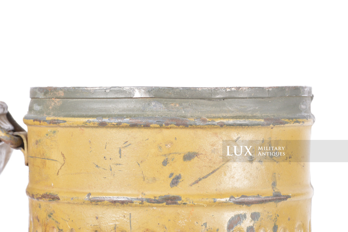 German tan camouflage gas mask canister, « Uffz Reckert » - photo 22