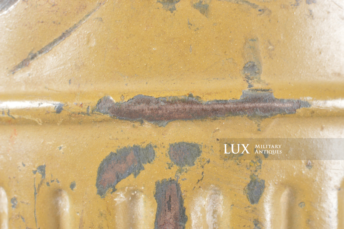 German tan camouflage gas mask canister, « Uffz Reckert » - photo 24