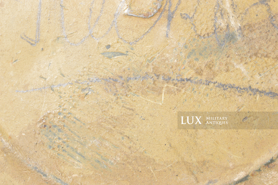 German tan camouflage gas mask canister, « Uffz Reckert » - photo 27