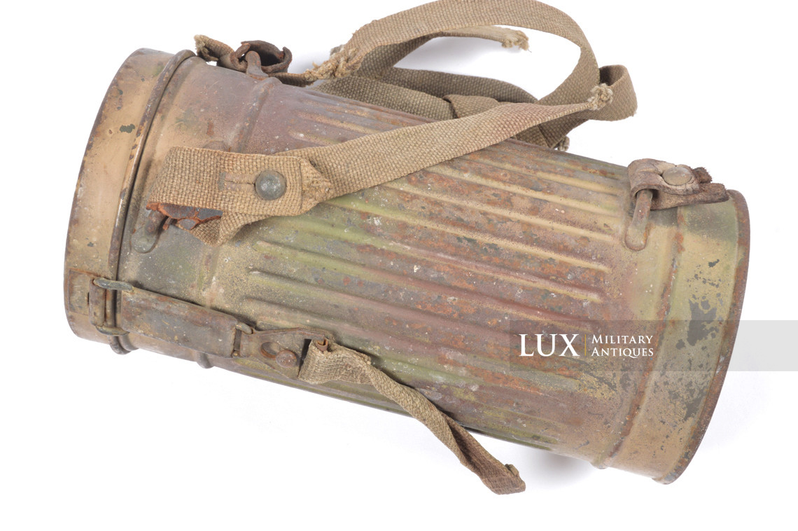 German short three-tone camouflage gas mask set, « untouched / as-found » - photo 8