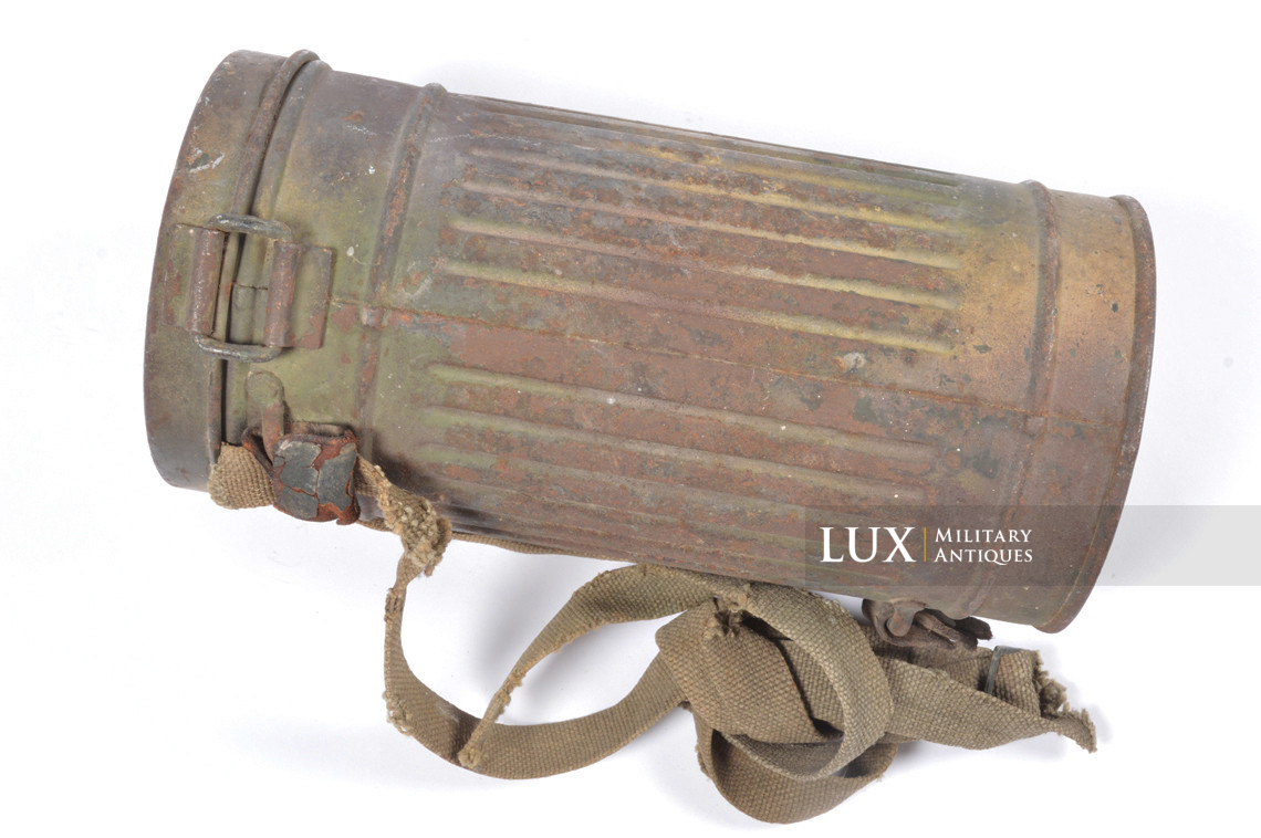 German short three-tone camouflage gas mask set, « untouched / as-found » - photo 10