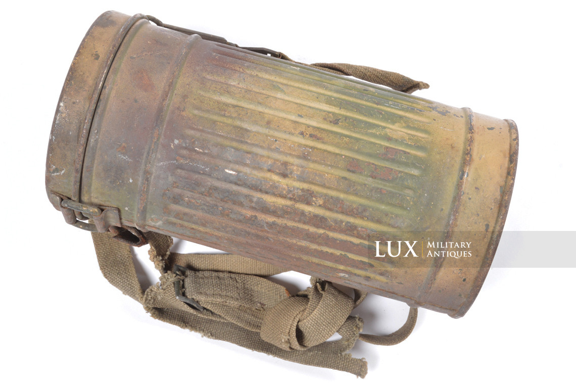 German short three-tone camouflage gas mask set, « untouched / as-found » - photo 11