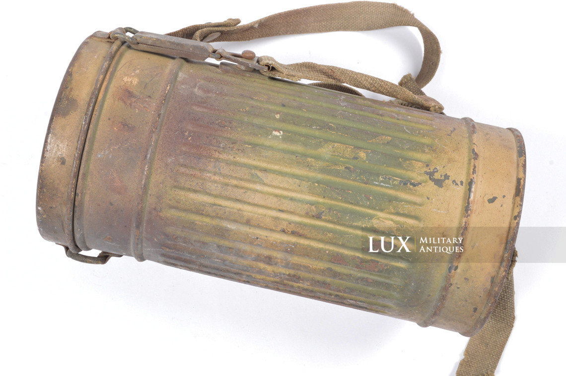 German short three-tone camouflage gas mask set, « untouched / as-found » - photo 12