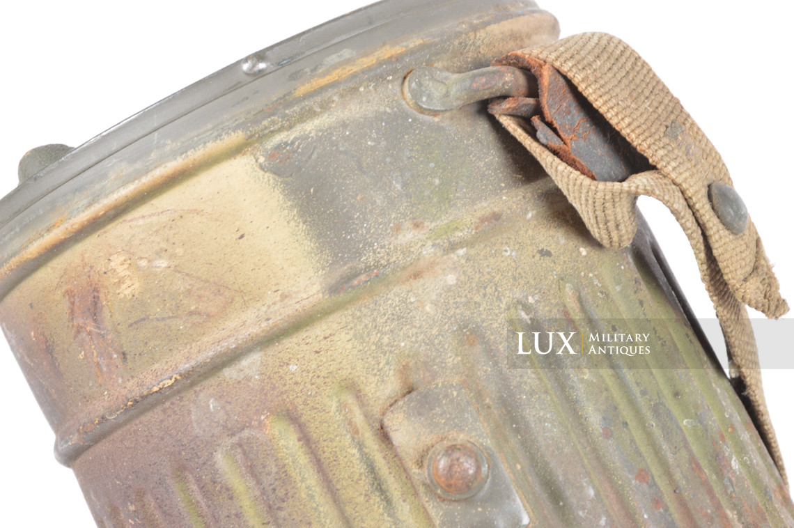 German short three-tone camouflage gas mask set, « untouched / as-found » - photo 31