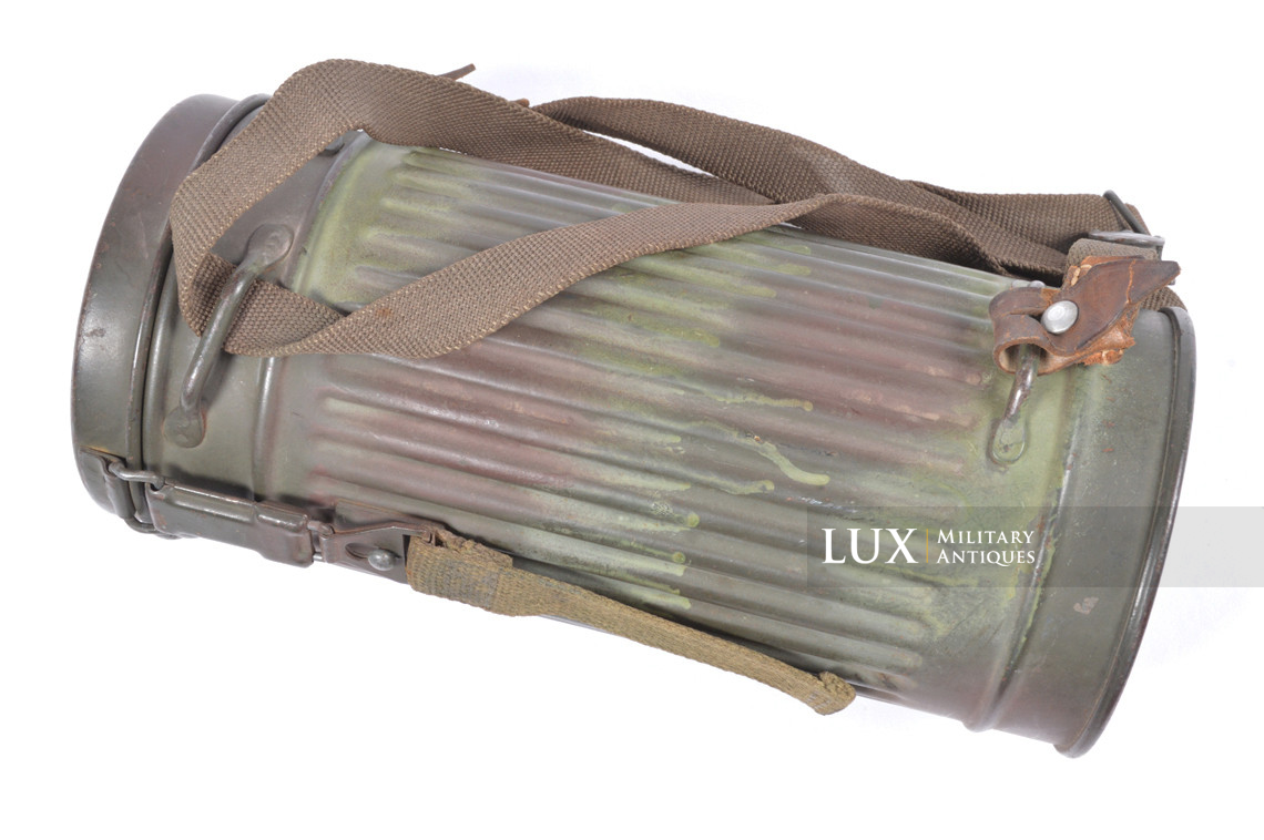 German late-war two tone camouflage gas mask set, « toxic colors » - photo 8