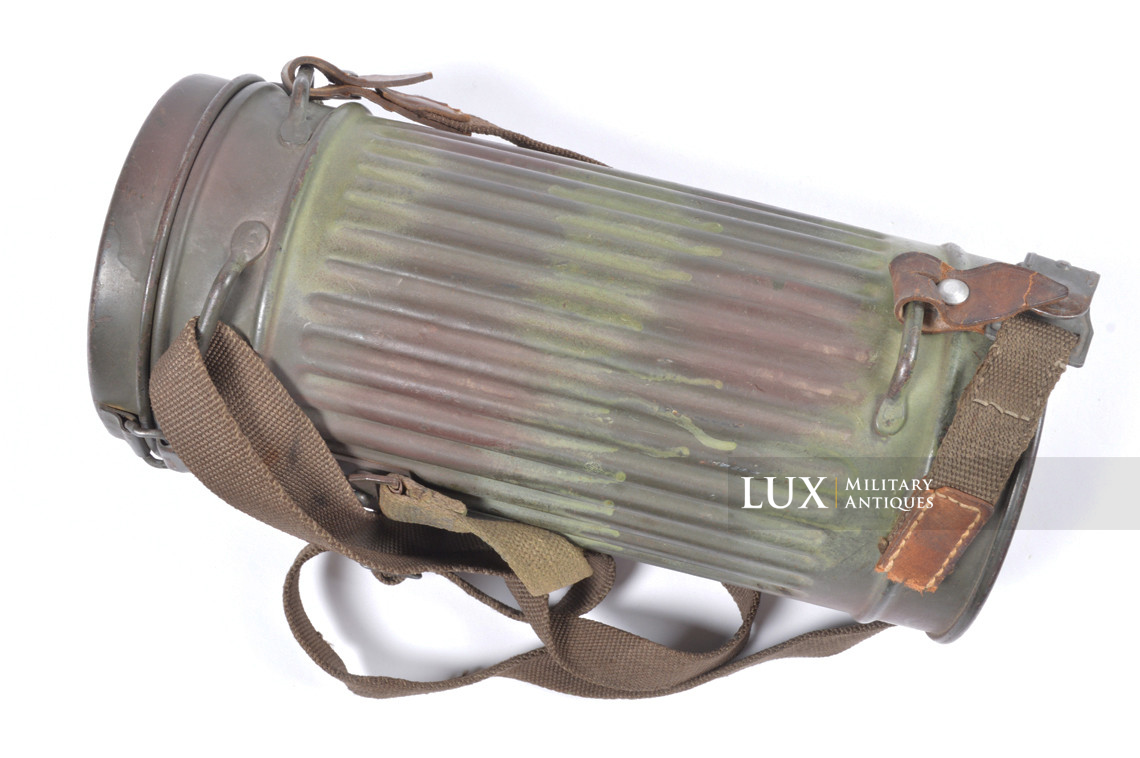 German late-war two tone camouflage gas mask set, « toxic colors » - photo 9