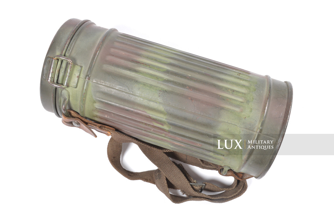 German late-war two tone camouflage gas mask set, « toxic colors » - photo 14