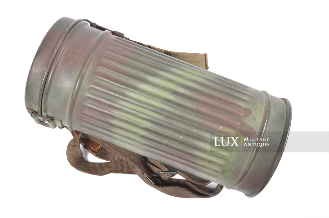German late-war two tone camouflage gas mask set, « toxic colors » - photo 15