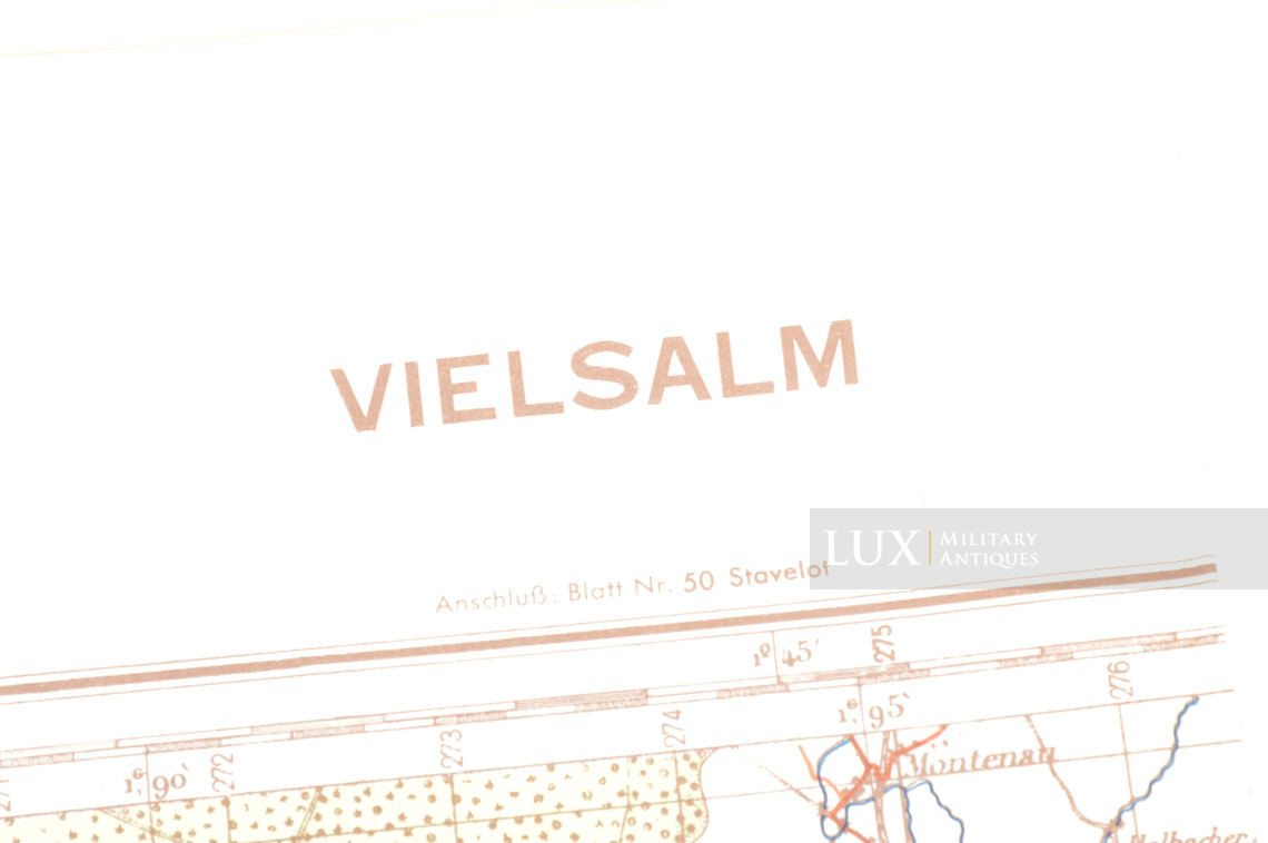 Carte militaire allemande, Kampfgruppe Hansen, « Belgique - Vielsalm » - photo 8