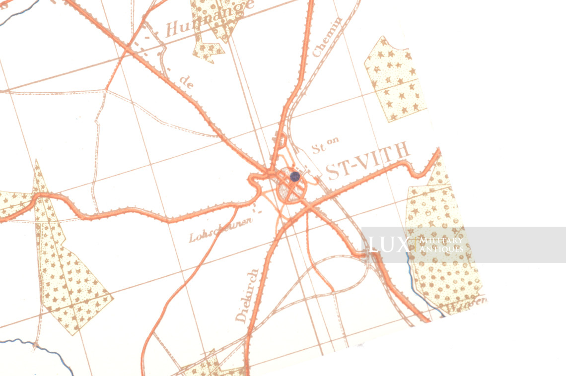 Carte militaire allemande, Kampfgruppe Hansen, « Belgique - Vielsalm » - photo 9