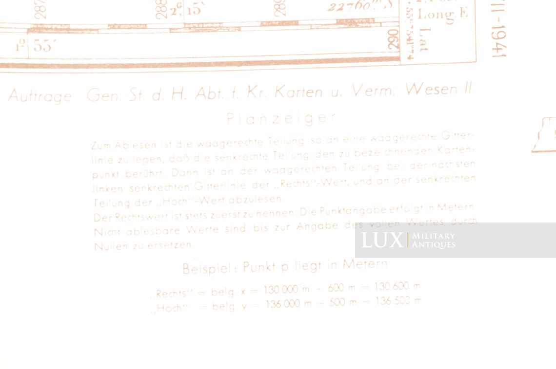 Carte militaire allemande, Kampfgruppe Hansen, « Belgique - Vielsalm » - photo 11