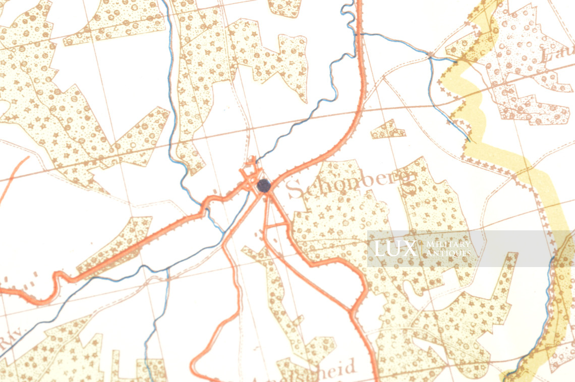 Carte militaire allemande, Kampfgruppe Hansen, « Belgique - Vielsalm » - photo 13