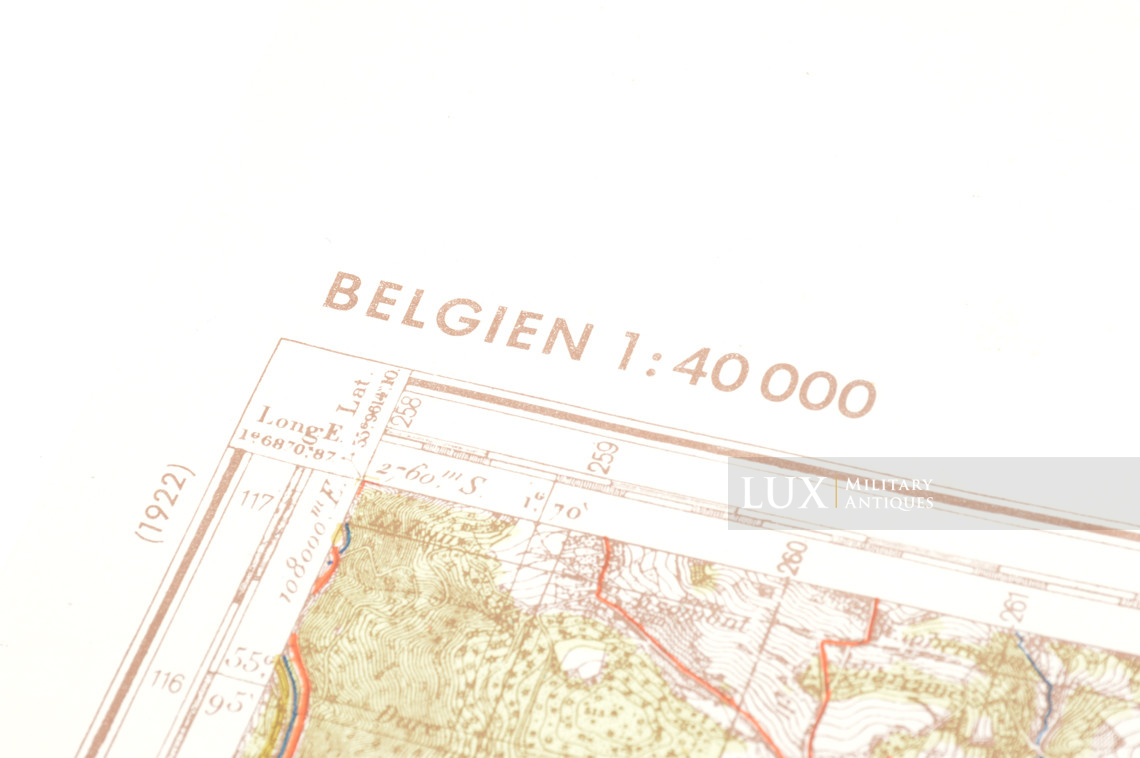 Carte militaire allemande, Kampfgruppe Hansen, « Belgique - Vielsalm » - photo 16