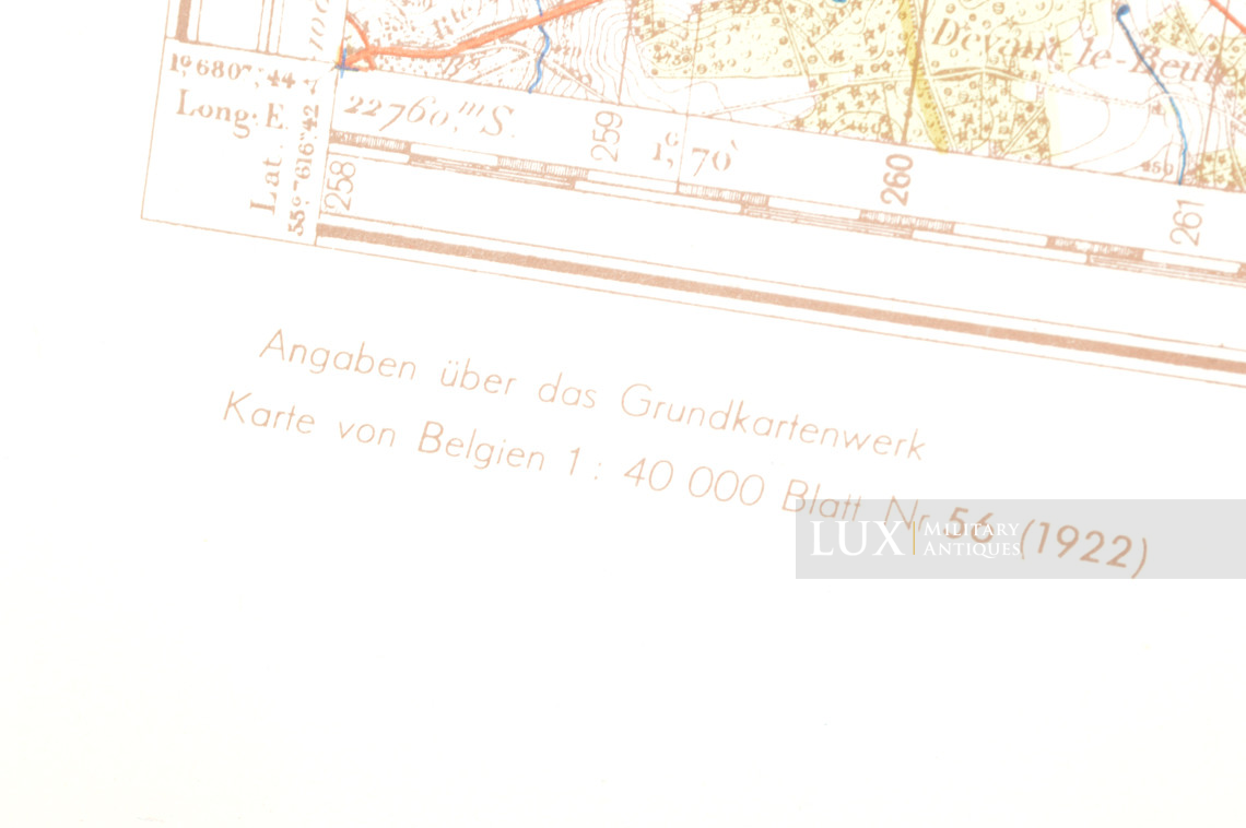 Carte militaire allemande, Kampfgruppe Hansen, « Belgique - Vielsalm » - photo 17