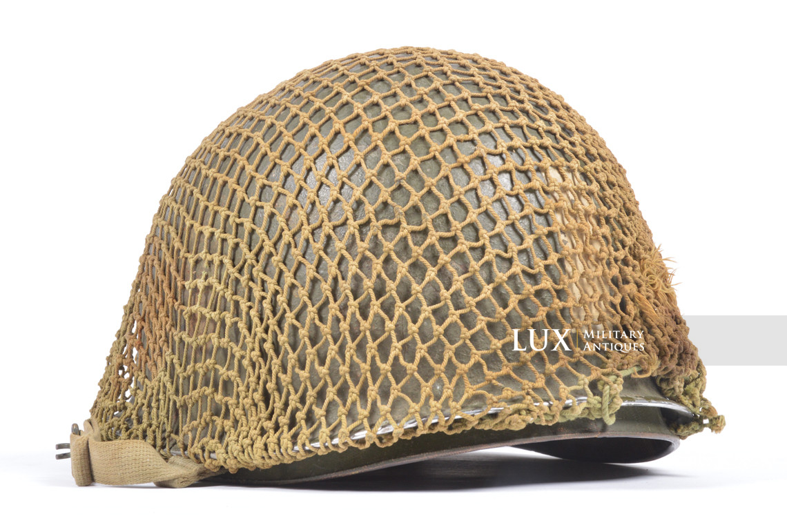 Casque USM1 de Lieutenant avec filet réglementaire, « ETO » - photo 9